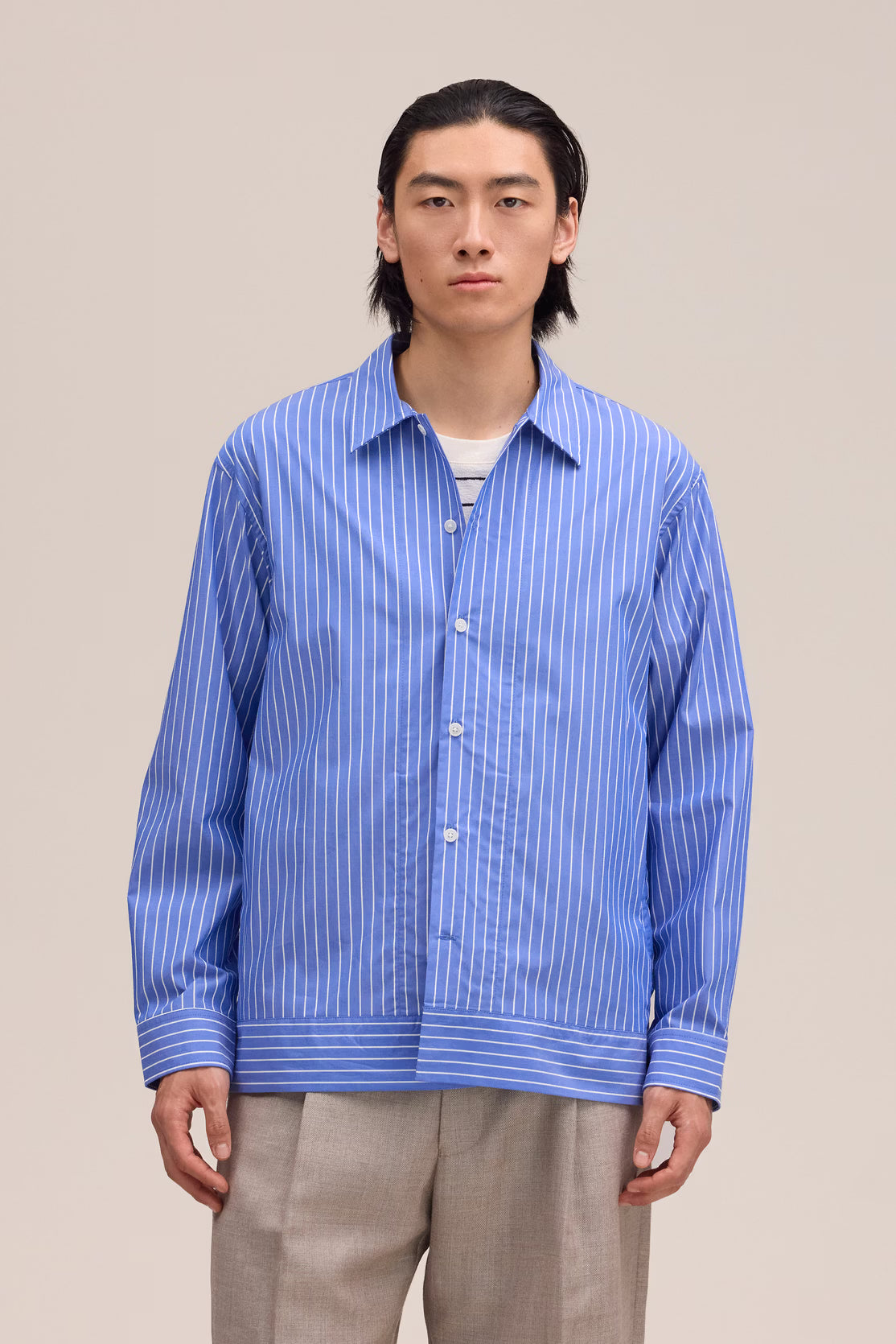 Reed Aqua Stripe Shirt