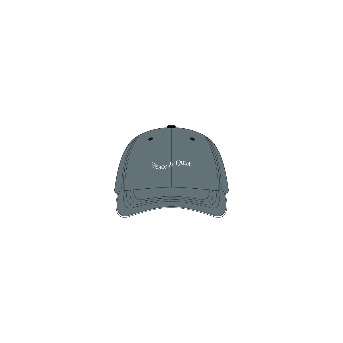 WORDMARK REVERSE STITCHED DAD HAT - SLATE