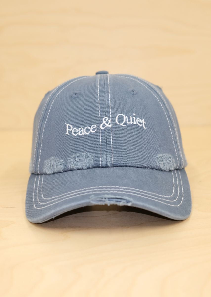 WORDMARK REVERSE STITCHED DAD HAT - SLATE