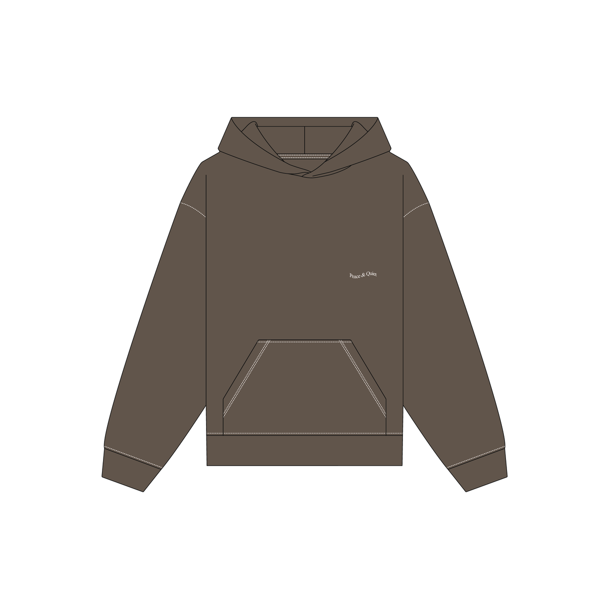 WORDMARK REVERSE STITCHED HOODIE