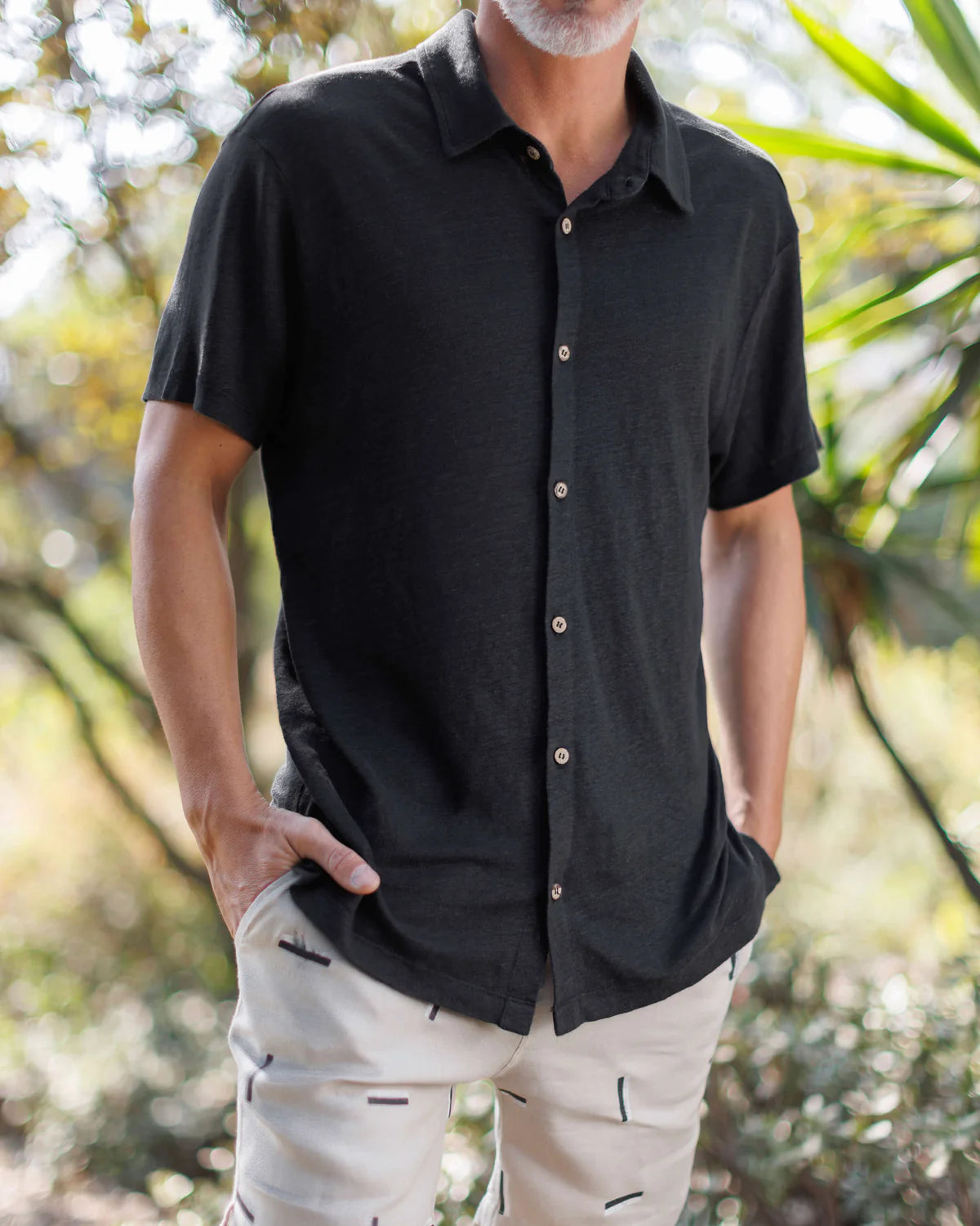 Knit Ola Shirt- BLACK