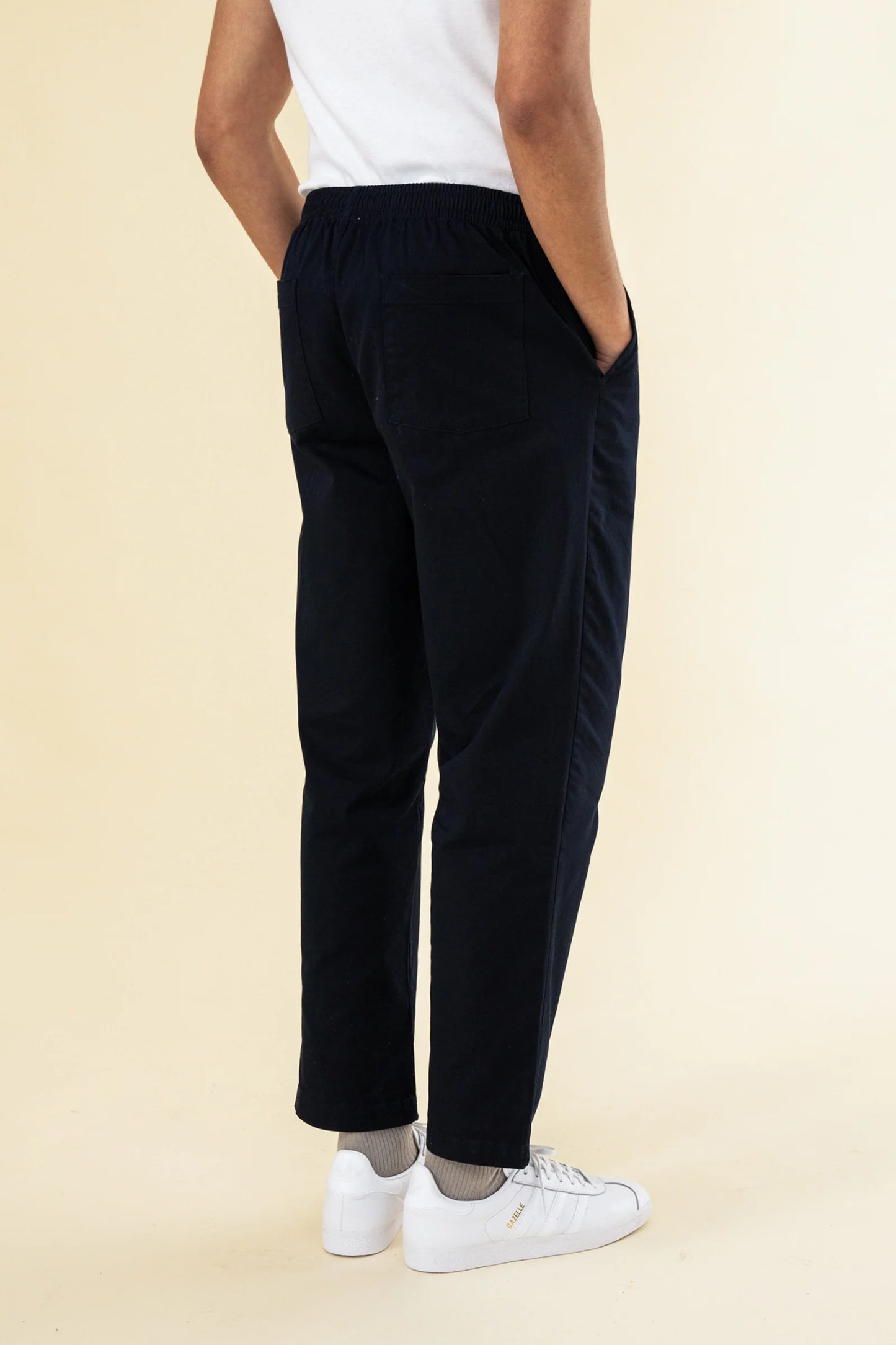 WILLIAM STAPLE COTTON TROUSER- NAVY