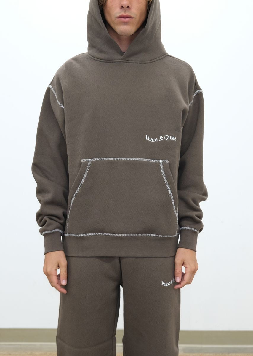 WORDMARK REVERSE STITCHED HOODIE