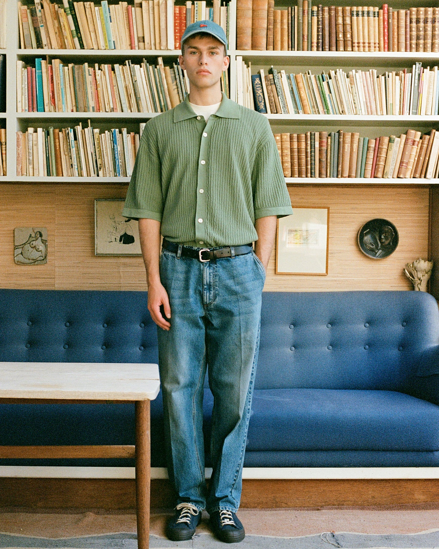 CLAY CREASED DENIM