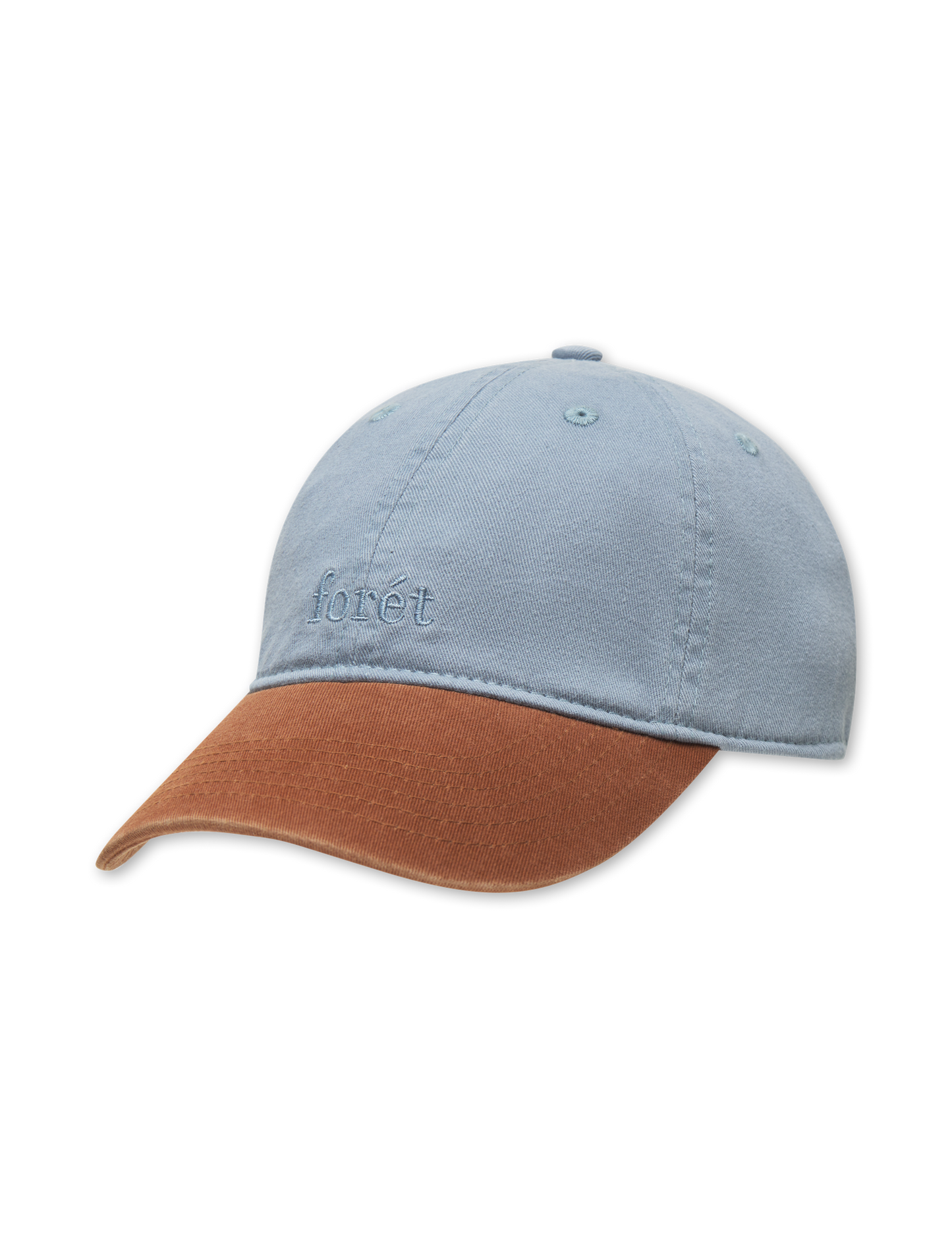 HAWK WASHED 2 TONE CAP- BLUE/BROWN