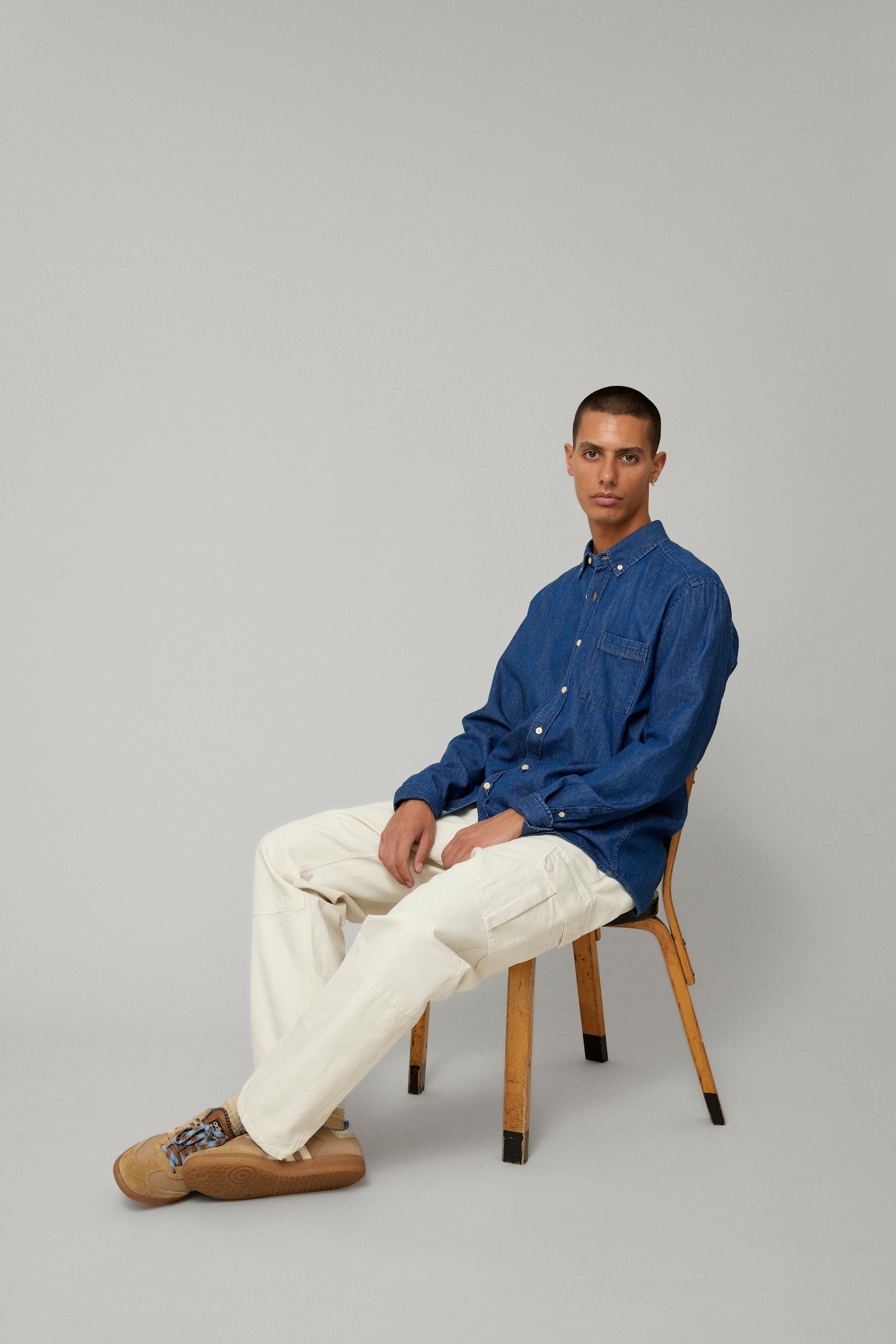 HORNET CHAMBRAY SHIRT - DARK CHAMBRAY