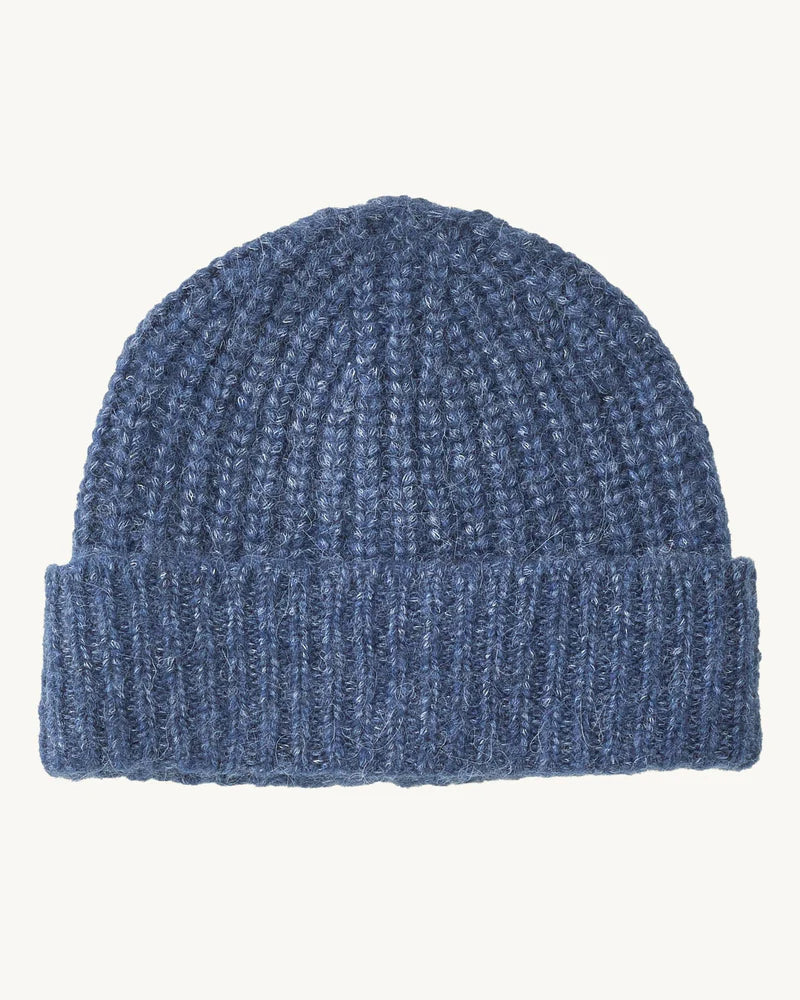 ALPACA BEANIE- INDIGO