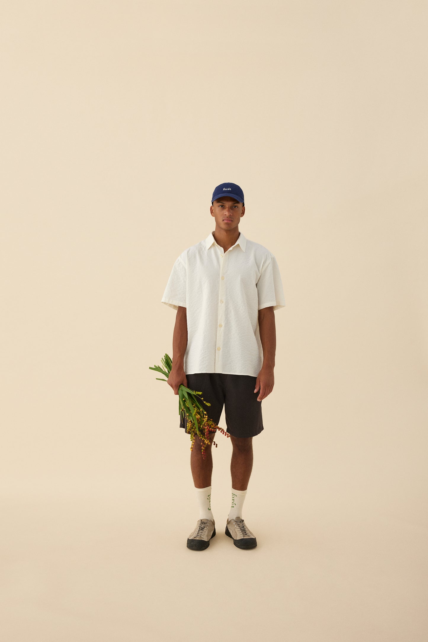 HUSH SEERSUCKER SHORTS - BLACK
