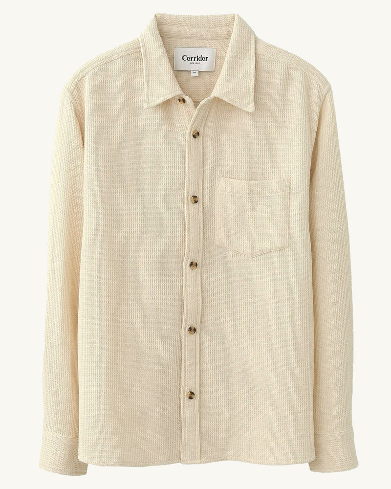PIGMENT DYED WAFFLE LS
