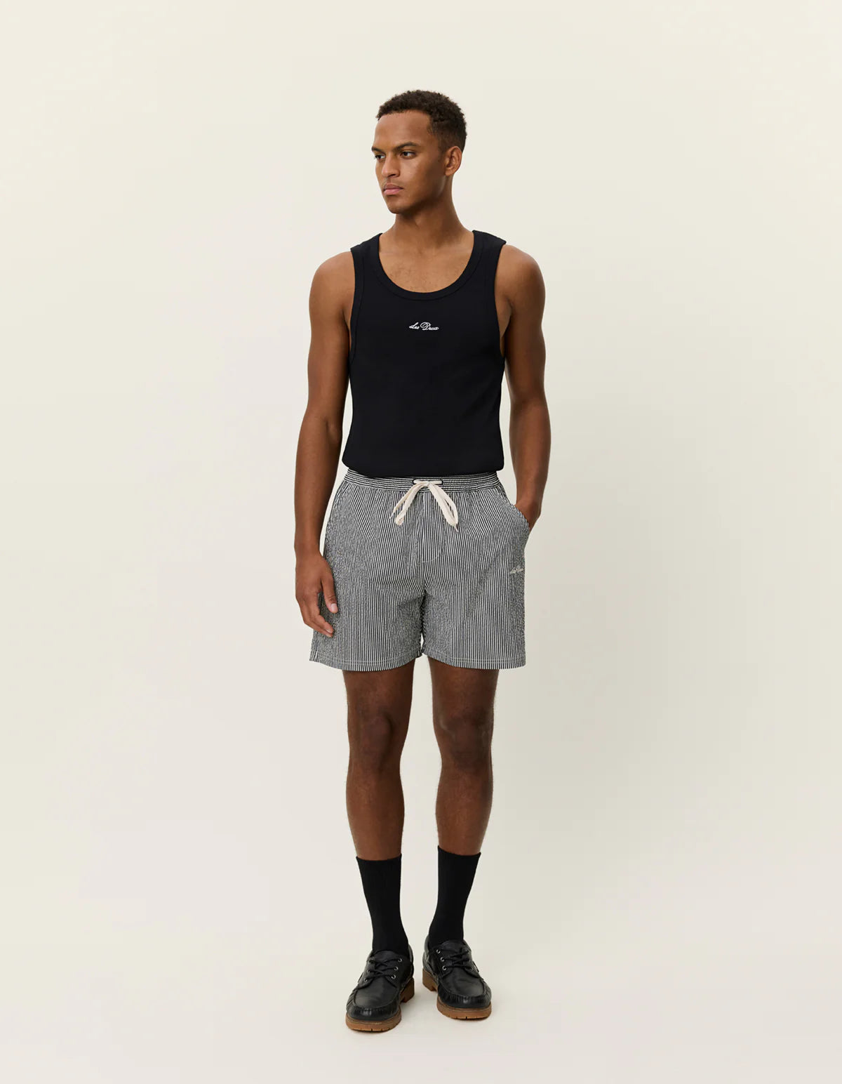 Stan Stripe Seersucker Swim Shorts