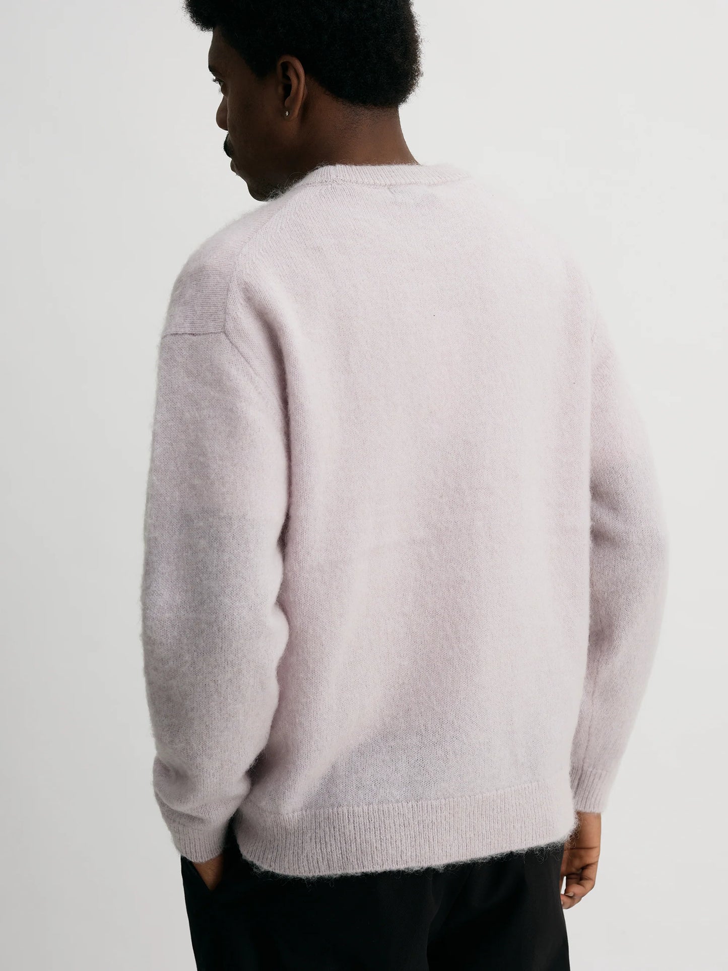 MOHAIR SHAGGY KNIT-LAVENDER