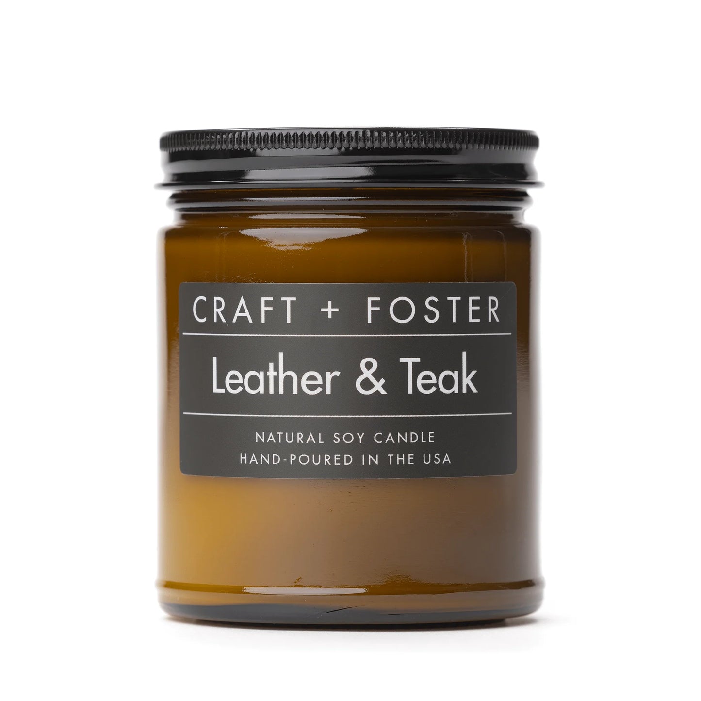 Leather and Teak CANDLE