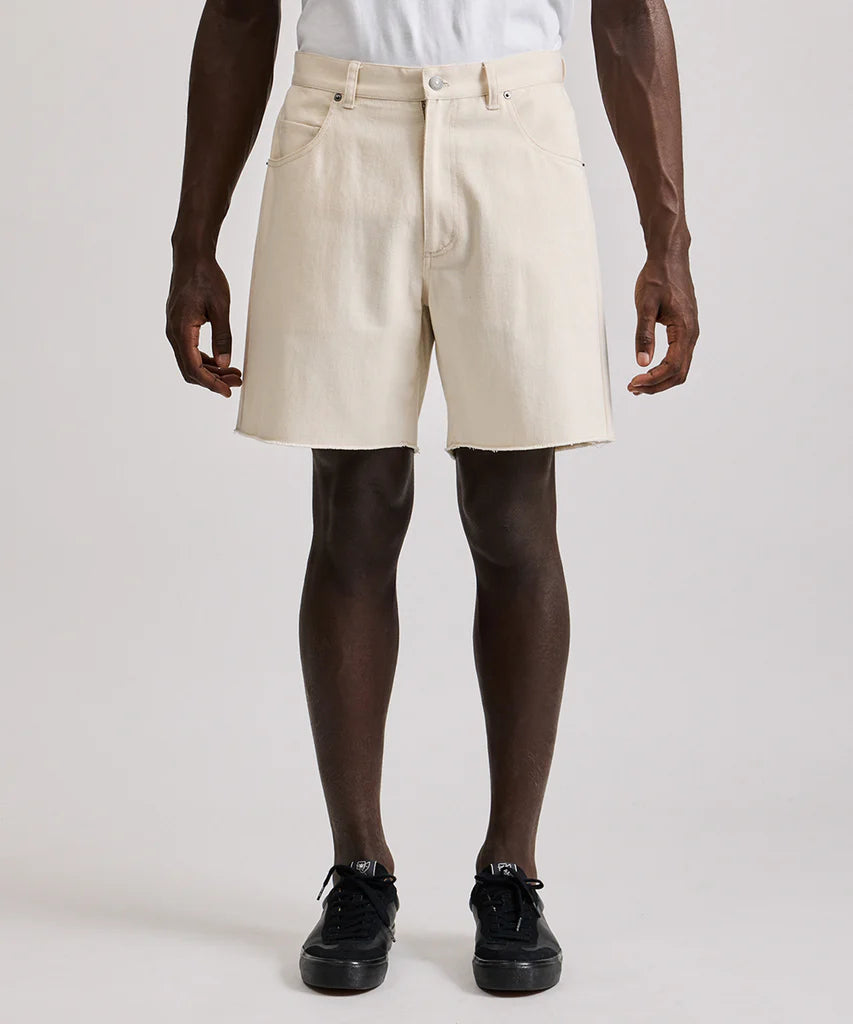 Mario Cut off Shorts- OFF WHITE