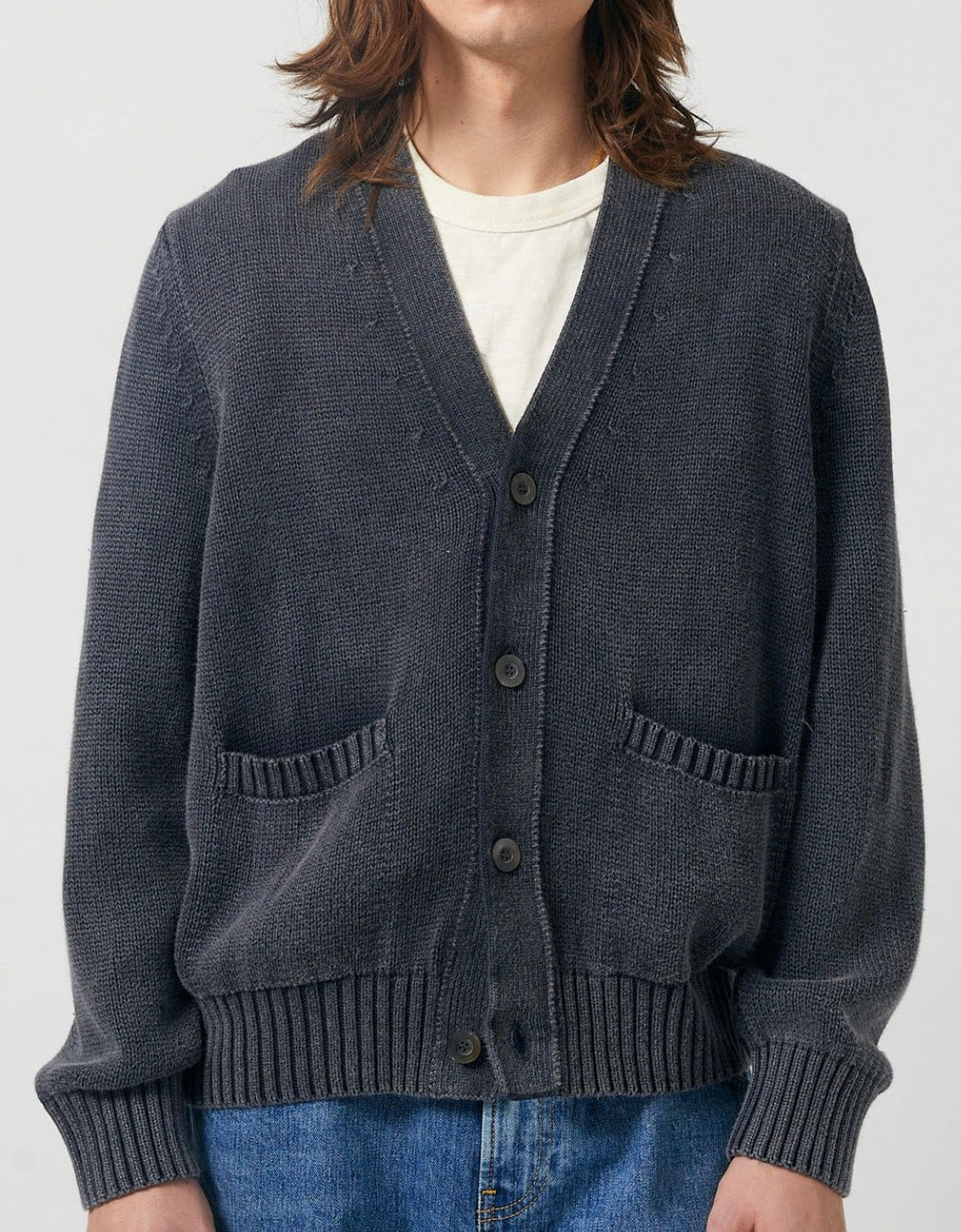 ACID WASH CARDIGAN