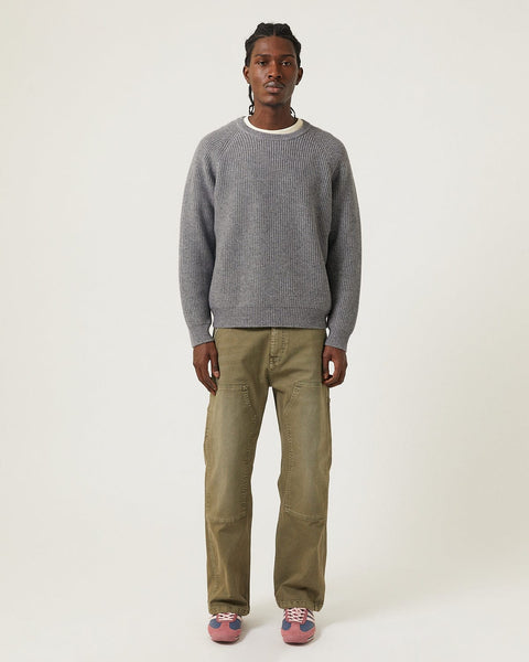 Wool Cashmere Crewneck- GREY
