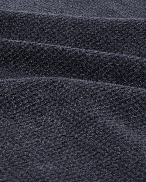 Waffle Henley- BLACK