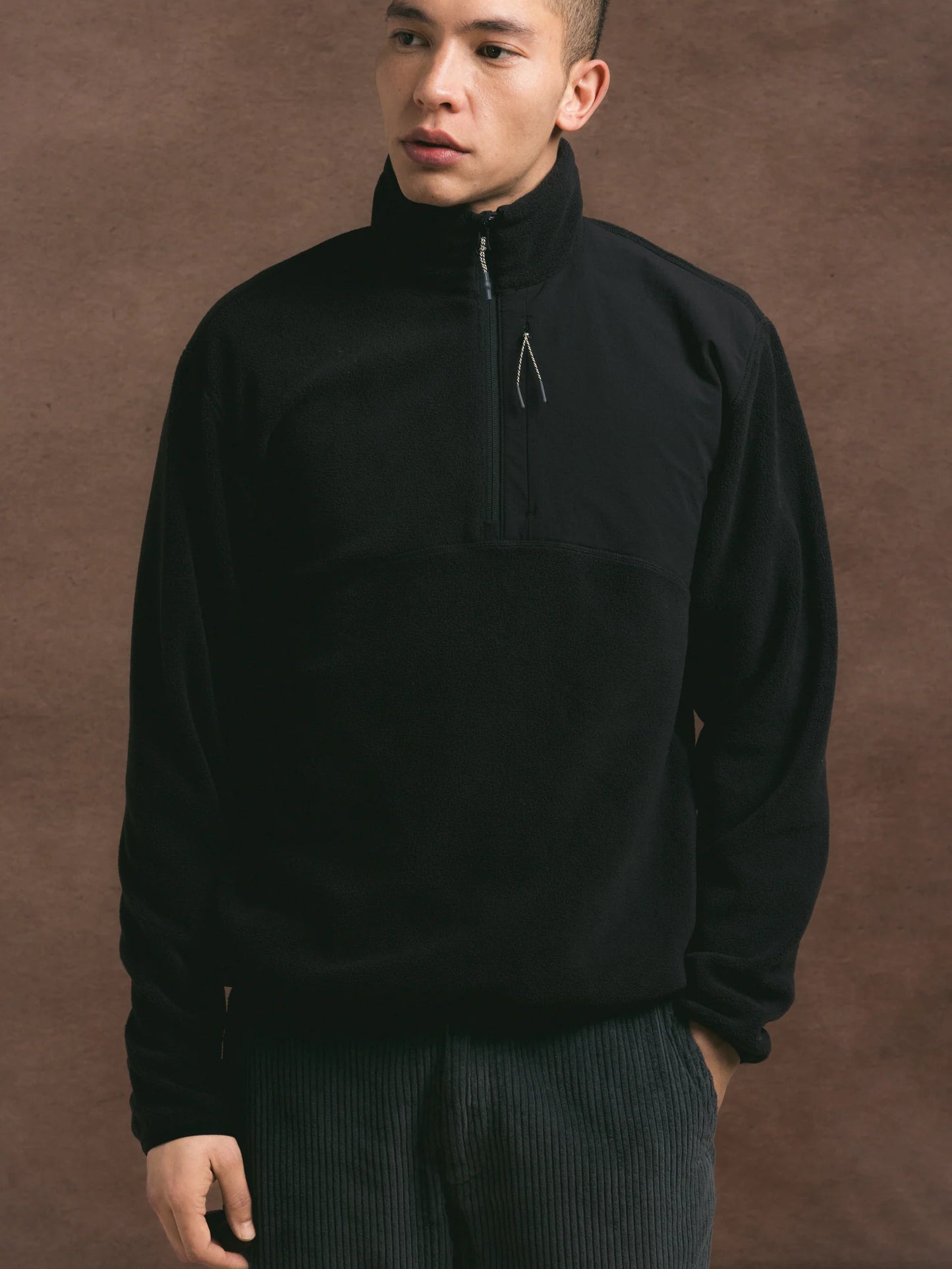 ABERFELDY FLEECE- BLACK POLAR