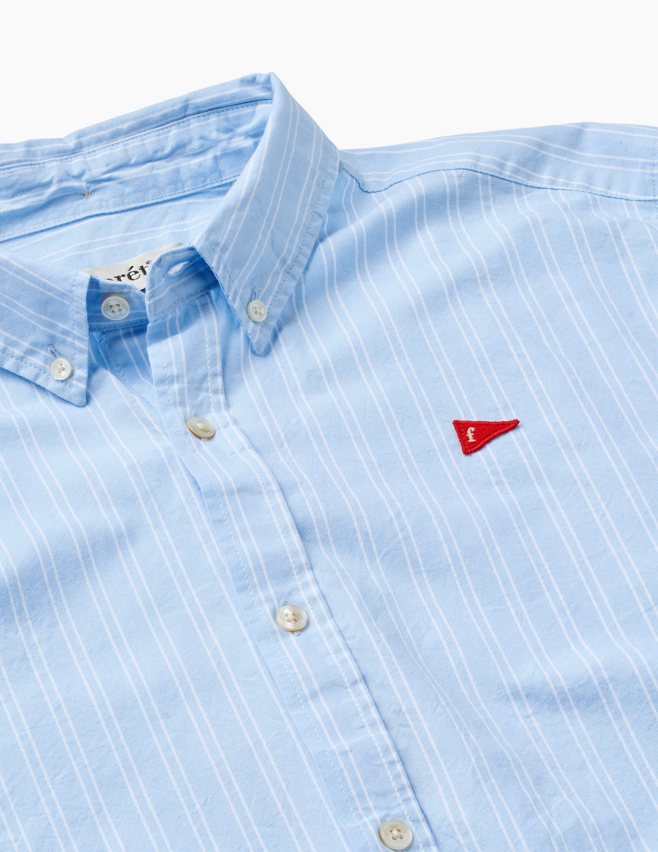 FLAG REGULAR OXFORD SHIRT- LIGHT BLUE STRIPE