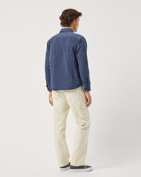 Garment Dyed Twill LS- NAVY