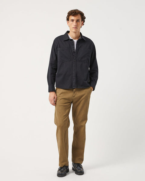 GARMENT DYED TWILL LS