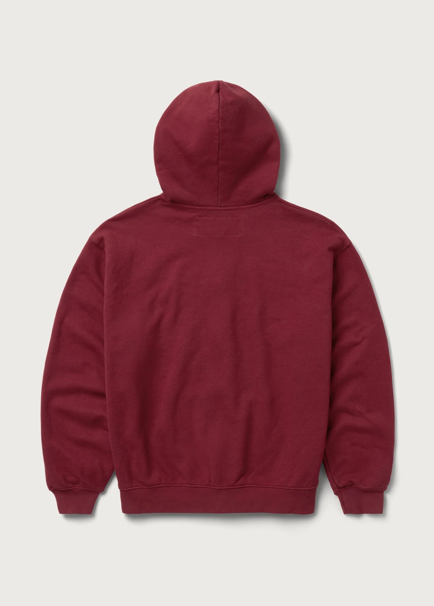 Into The Distance Zip Up Hoodie - Washed Burgundy