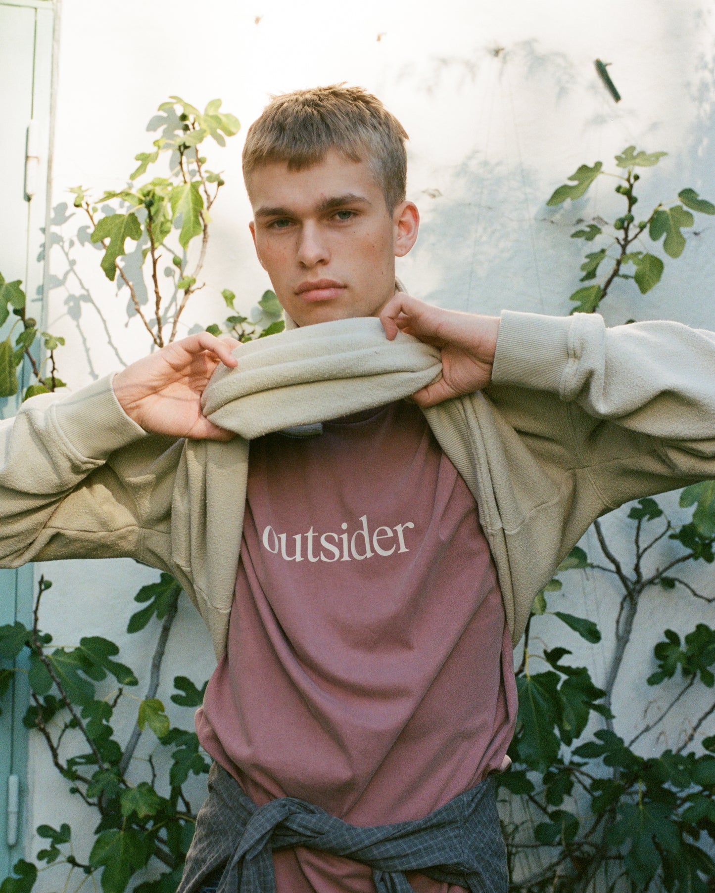 Foret Outsider Pigment Dye T-shirt Rose Clay