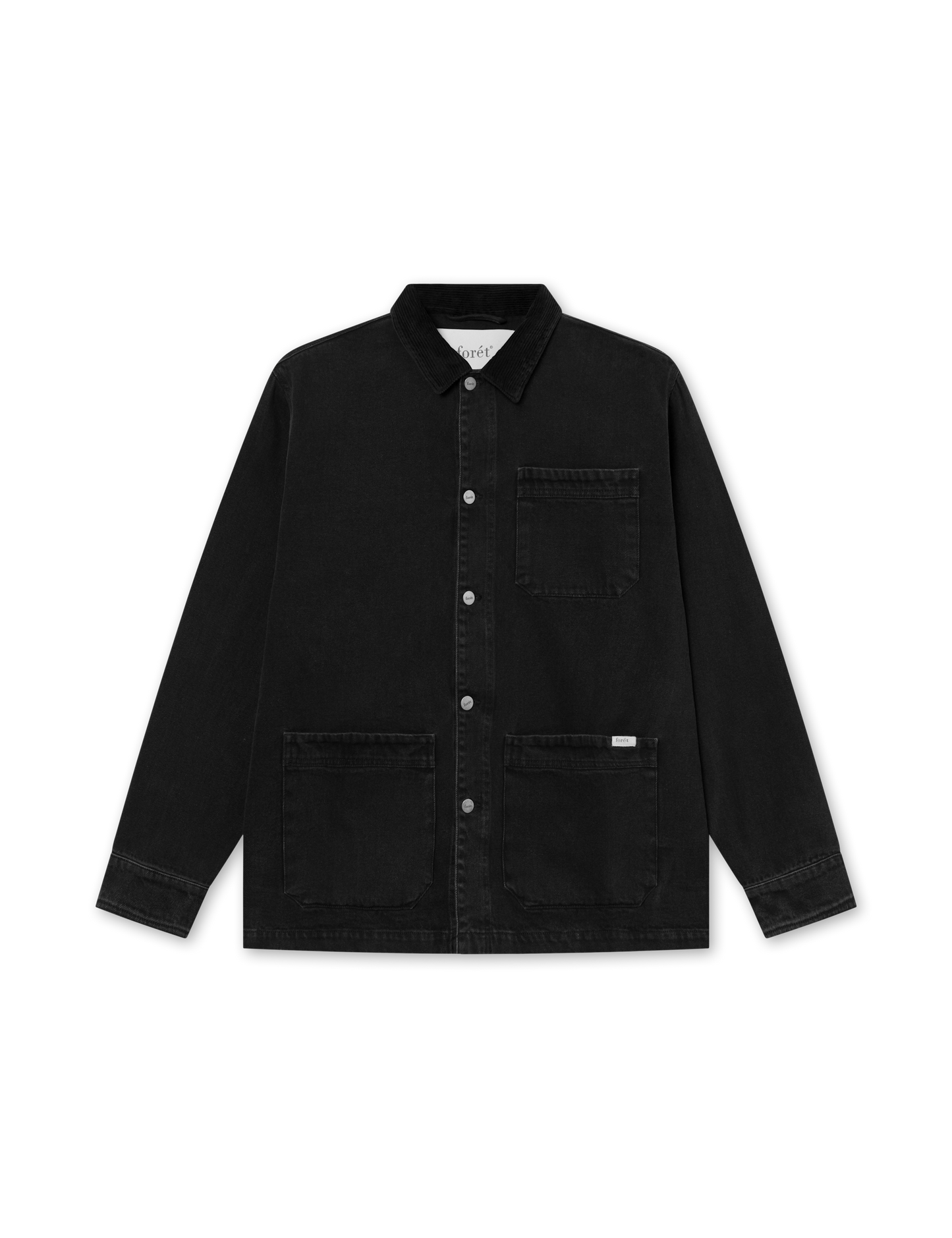 ROWAN OVERSHIRT-BLACK