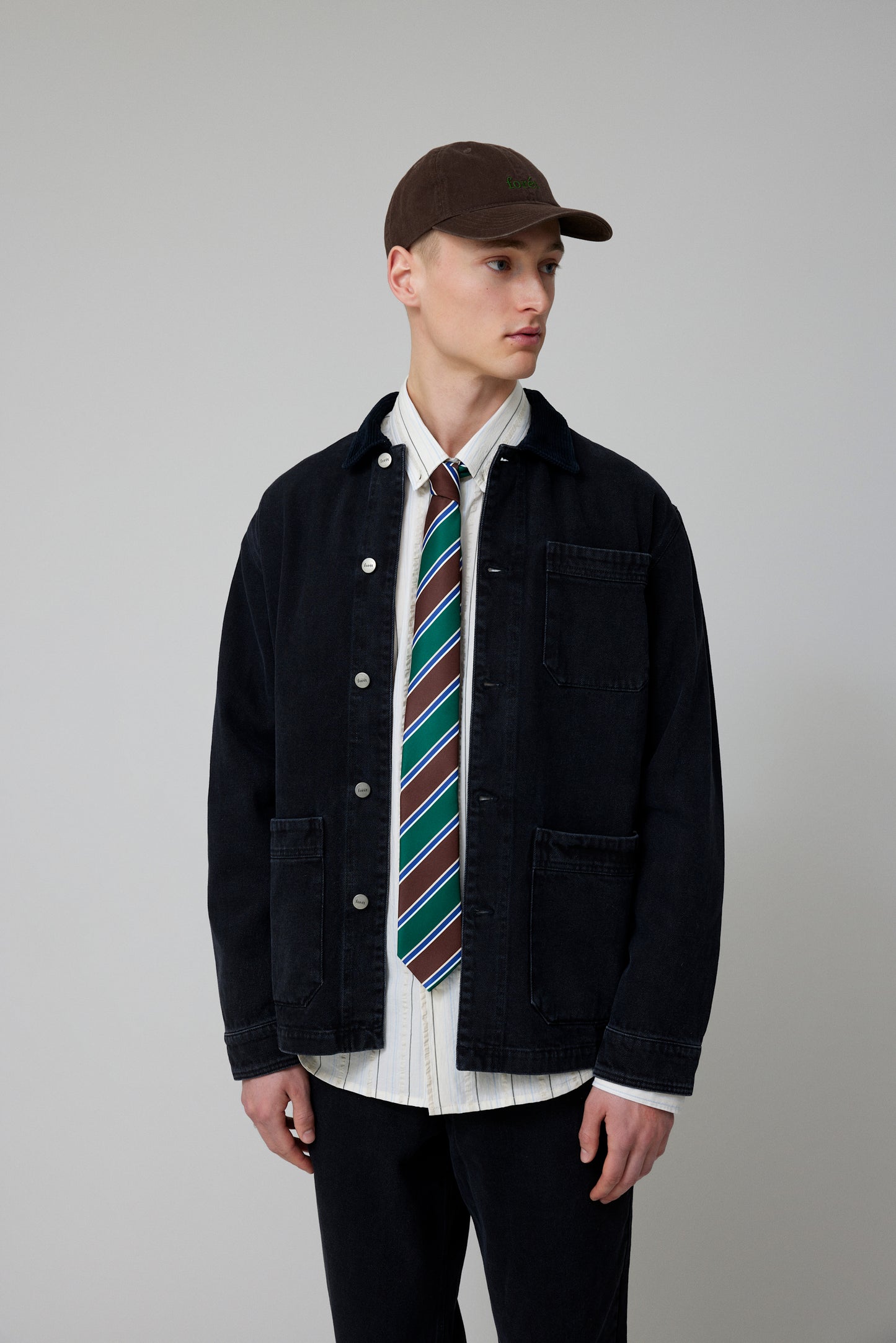 ROWAN OVERSHIRT-BLACK