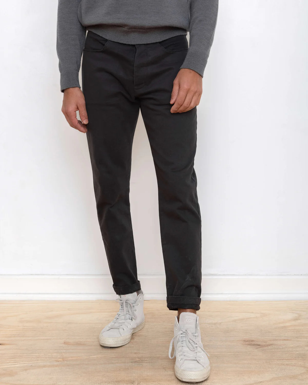 Canvas Cham Pants- BLACK