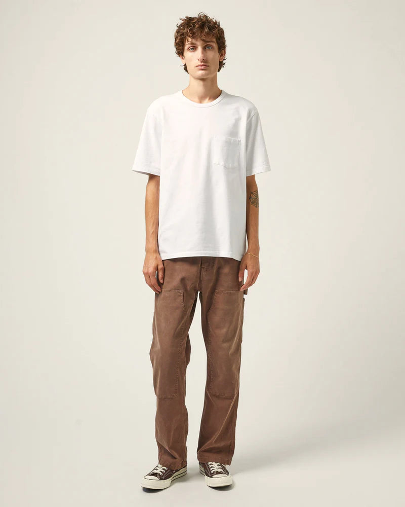 Organic Garment Dye Tee- WHITE