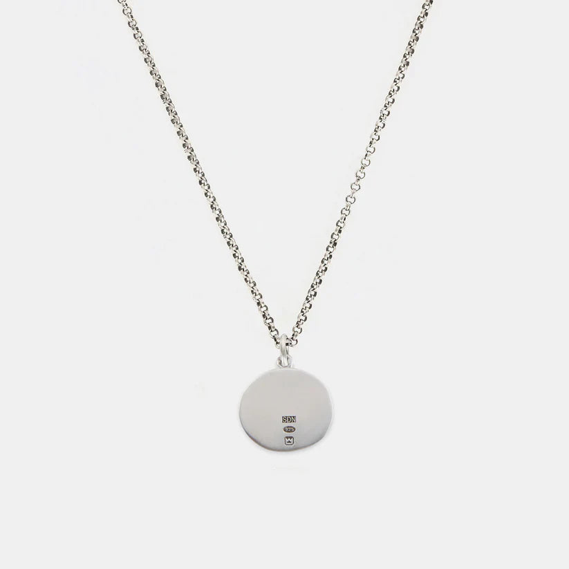 Silver Minimal Hallmark Necklace- O/S