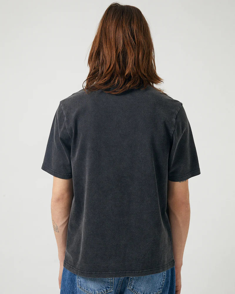Organic Garment Dye Tee- BLACK