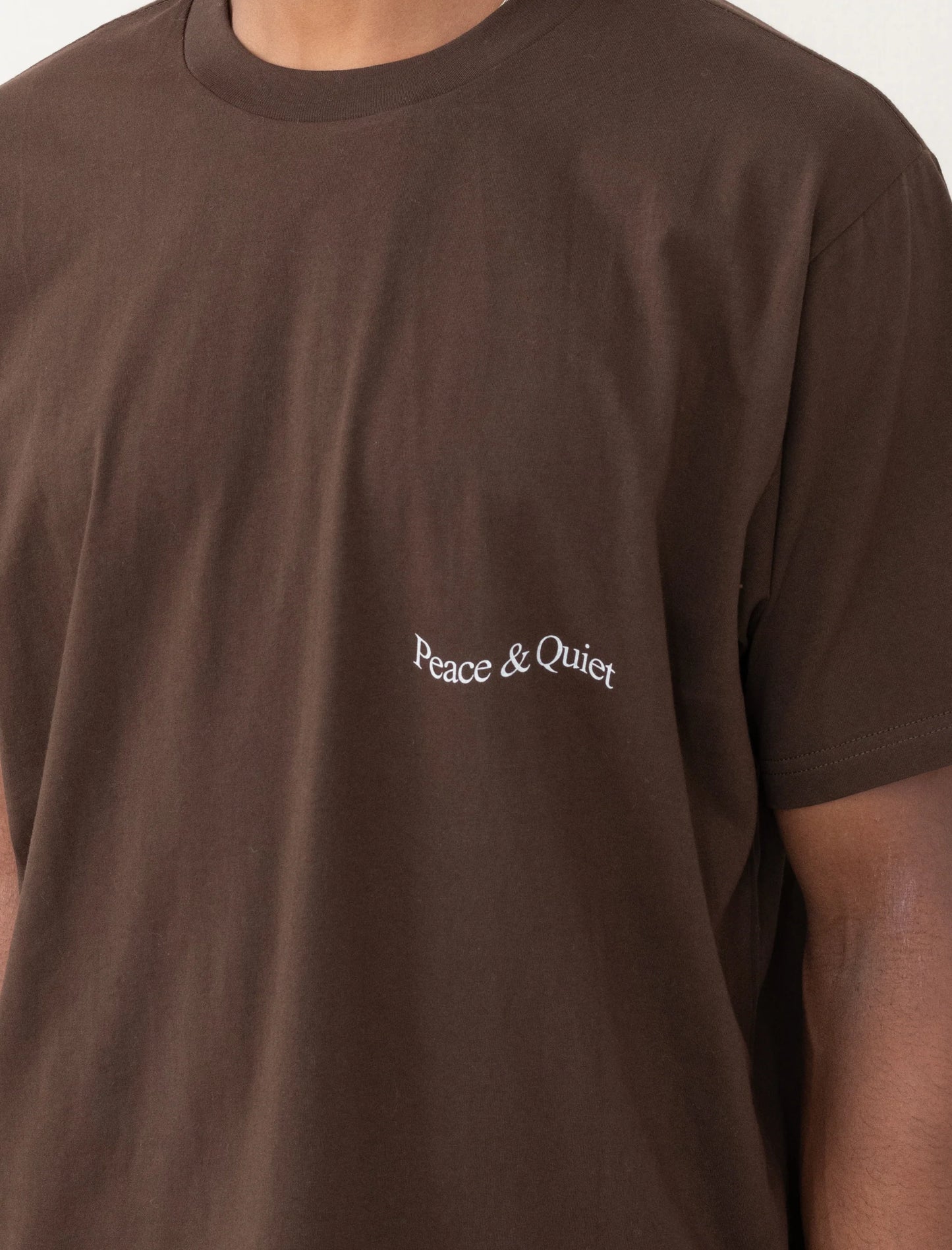 WORDMARK T SHIRT- BROWN