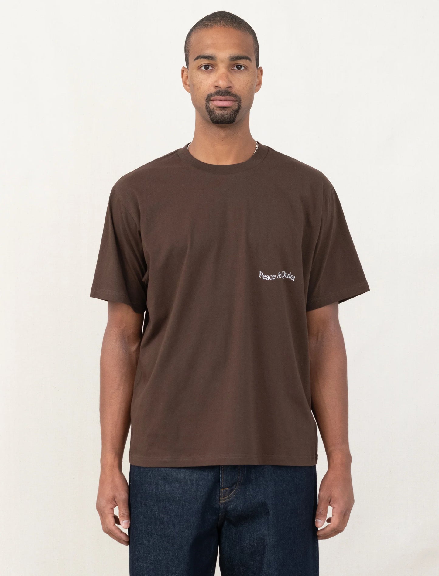 WORDMARK T SHIRT- BROWN