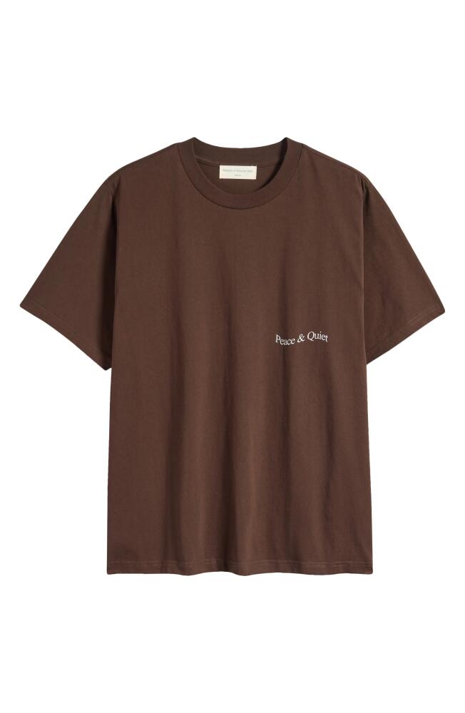 WORDMARK T SHIRT- BROWN