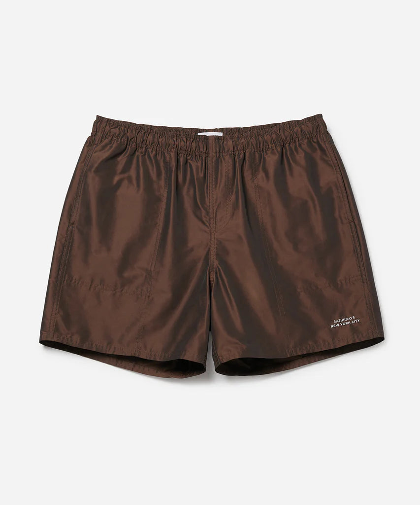 Talley Iridescent Swim Short-DARK EARTH