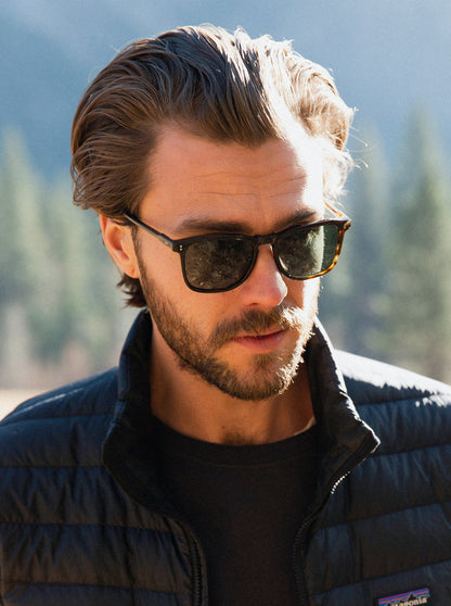 WILEY- BRINDLE TORTOISE/ GREEN POLARIZED