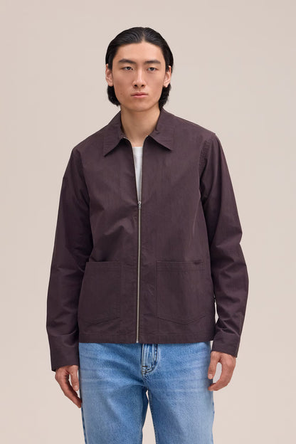 Virgil Zip Sweater deep truffle