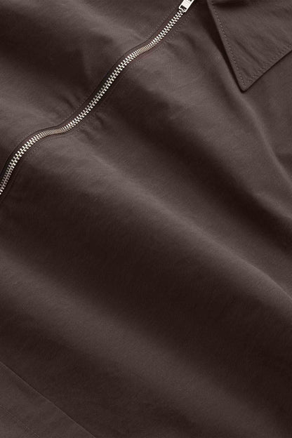 Virgil Zip Sweater deep truffle