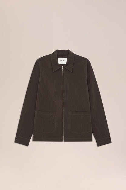 Virgil Zip Sweater deep truffle