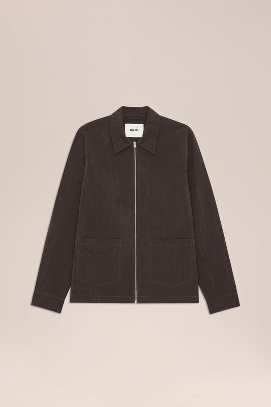 Virgil Zip Sweater deep truffle