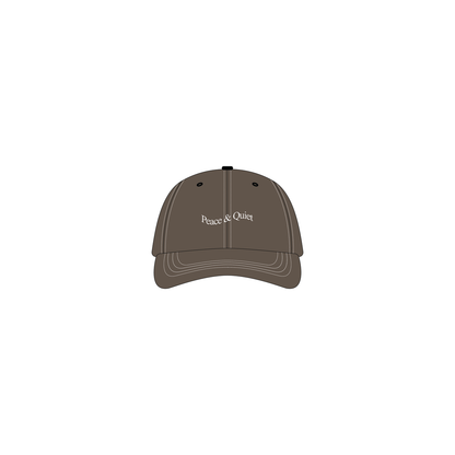 WORDMARK REVERSE STITCHED DAD HAT - BROWN