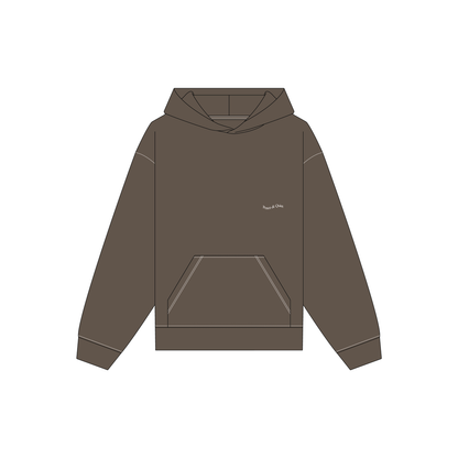 WORDMARK REVERSE STITCHED HOODIE