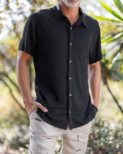 Knit Ola Shirt- BLACK