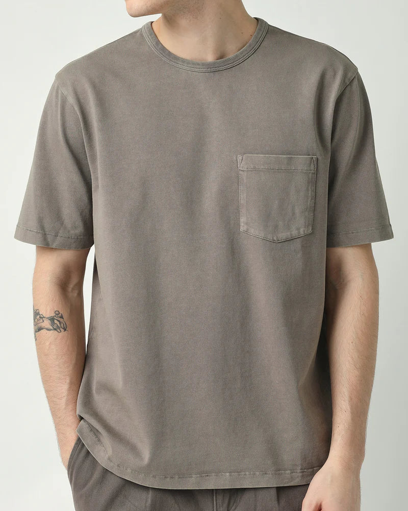 Organic Garment Dye Tee- SMOKE