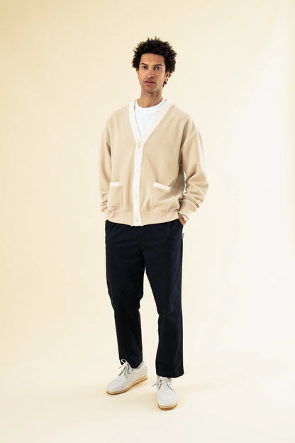 WILLIAM STAPLE COTTON TROUSER- NAVY