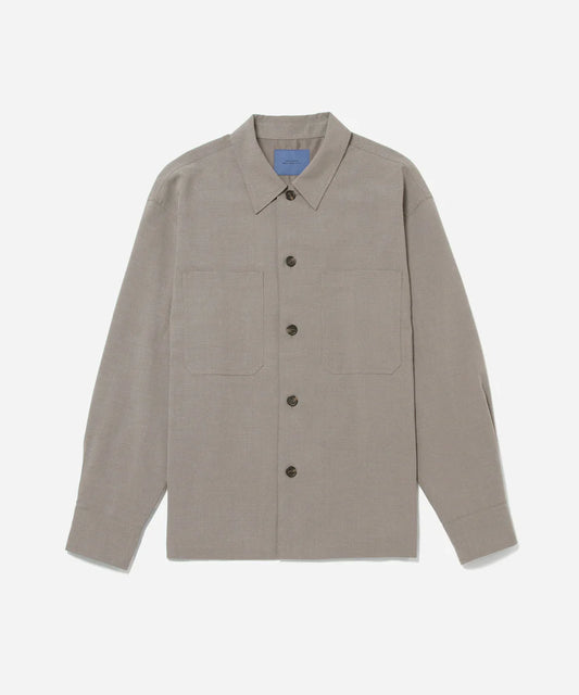 Driessen Gabardine Overshirt Taupe