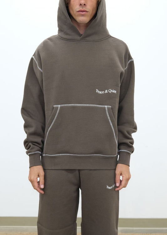 WORDMARK REVERSE STITCHED HOODIE