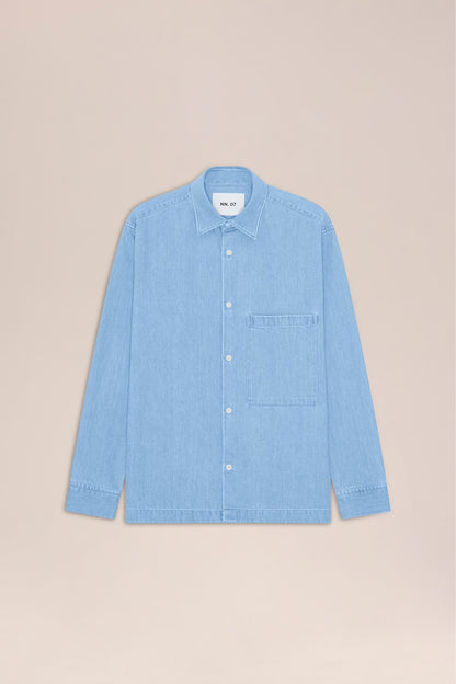 NN07 Freddy LS Blue Denim