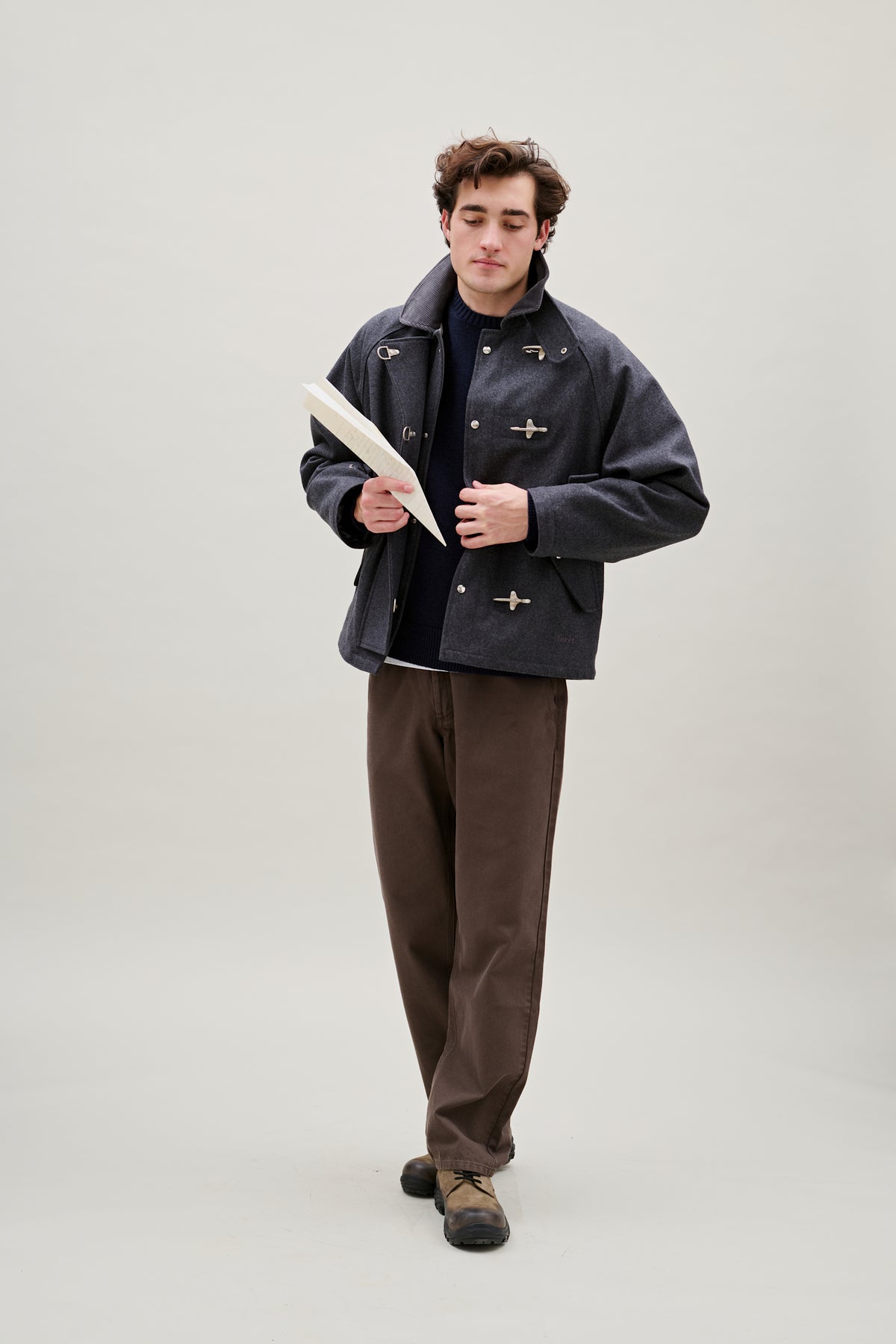CLAY DENIM PANTS- BROWN